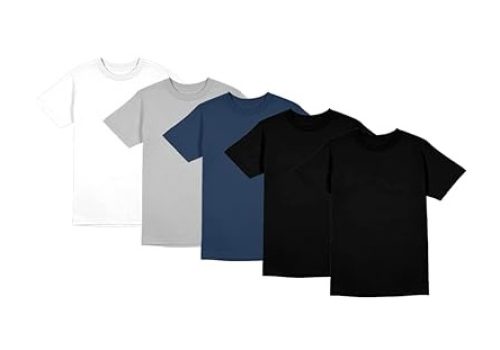 Kit 5 Camiseta Masculina Poliéster Com Toque de Algodão Camisa Blusa Treino Academia Tshrt Esporte Camisetas