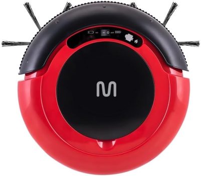 Aspirador de Pó Robô Mars Varre + Aspira + Passa Pano Bivolt com 30W e Bateria Recarregável, Vermelho/Preto Multi Home – HO400
