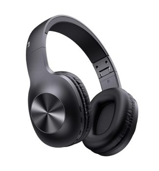 WB Fone de Ouvido Headphone Bluetooth over-ear sem fio Gyda com 100 horas de bateria contínua, estojo protetor incluso com alça, modo deep bass, hastes dobráveis e retráteis, carregamento rápido
