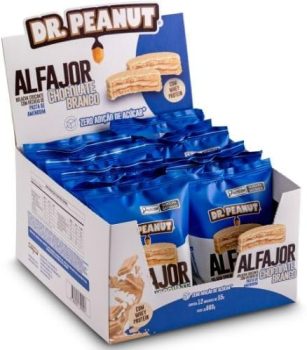 Alfajor Dr. Peanut (Display 12 unid. 55g), Chocolate Branco