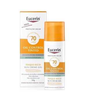 Protetor Solar Facial Eucerin Sun Oil Control Tinted FPS 70 50g – Cor Claro