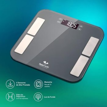 Balança Corporal Digital Bioimpedância Banheiro Relaxmedic