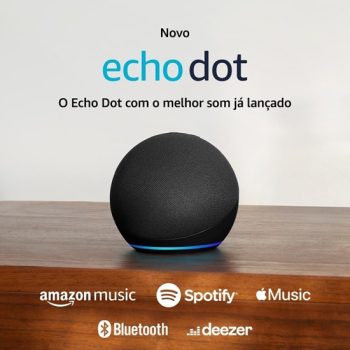 Echo Dot 5ª geração | O Echo Dot com o melhor som já lançado | Cor Preta