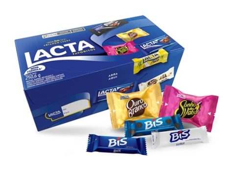 Caixa de variedades chocolates Lacta Favoritos 250,6g