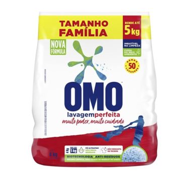 OMO Lava-Roupas Pó Lavagem Perfeita Pacote Família – 4 kg
