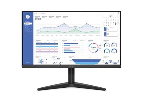 Monitor AOC 21.5″ VGA e HDMI e painel VA, preta, pequeno, 22B1HM5