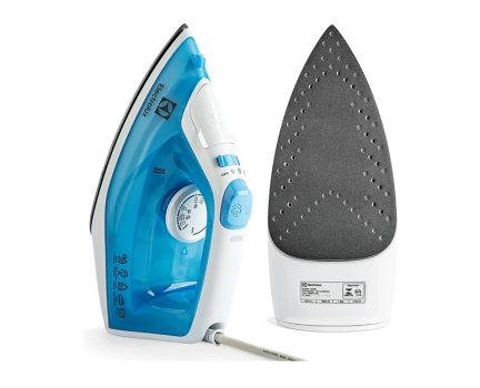 Ferro de passar seco e vapor Electrolux base antiaderente vapor vertical extra anti gotejamento 1500W cabo 1,65m azul SIE60 220V