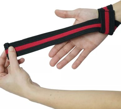 Luva Tala Strap Levantamento de Peso LPO de algodão Algodão Par