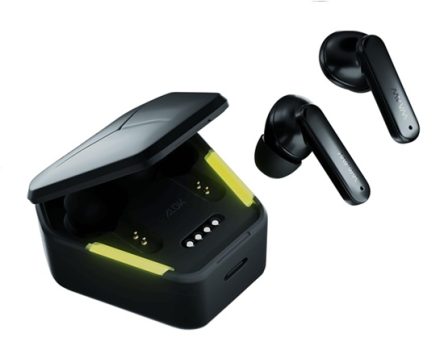 WAAW by ALOK ENERGY 100EBG – Fone de Ouvido Bluetooth, TWS, Intra-Auricular Com Modo Gamer e Resistente à Água IPX4, Preto e Verde, P, M, G