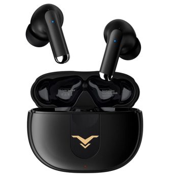 Fone de Ouvido Stage Hero6 TWS com cancelamento de ruído ativo (ANC), fone sem fio Bluetooth 5.2 com 4 microfones para chamada, 35H tempo de reprodução, modos duplo, IPX5 à prova d’água