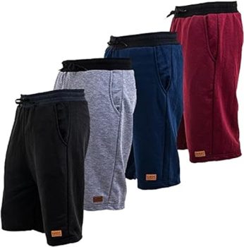 Kit 4 Bermudas Shorts Moletom Masculina Academia Dia a Dia By Zaroc