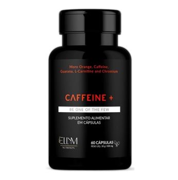 Caffeine+ 60 Cápsulas Termogênico Cafeína Laranja Moro L-Carnitina Guaraná Cromo Ellym Nutrition
