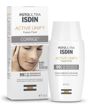 Protetor Solar e Clareador Facial ISDIN Active Unify FPS 99 – 50ml