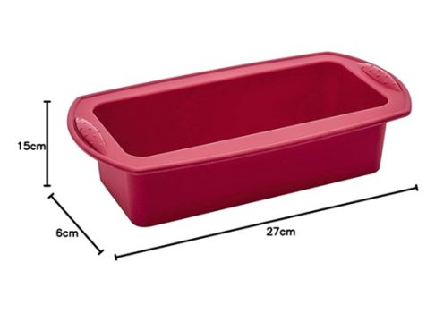 Euro SIL3185-VM – Forma para Pão de Silicone, Vermelho