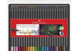 Lápis de Cor, Faber-Castell, EcoLápis Supersoft, 24 Cores