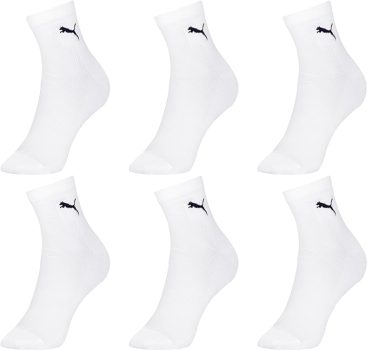 Kit 6 Pares Meia Puma Cano Médio Tecido Respirável Feminina Adulto
