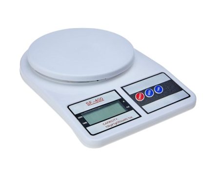 Balança Digital de Cozinha, SF-400, Até 10 kg, Escala 1 grama