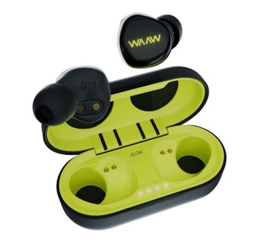 WAAW by ALOK Fone de Ouvido Bluetooth Intra-Auricular Sem Fio, Com Microfone e Toque inteligente WAAW MOB 100EB