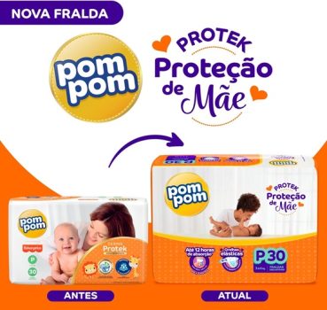 Fralda Pom Pom  Protek Proteção de Mãe Mega XXG 30 Unidades