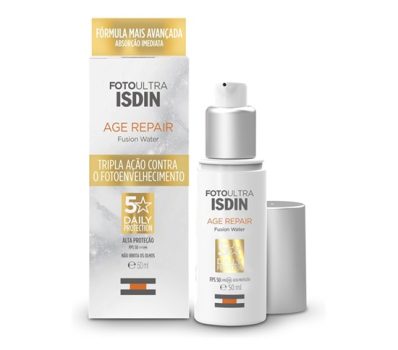 Protetor Solar Facial Antiaging ISDIN Fusion Water5 Stars Age Repair FPS 50