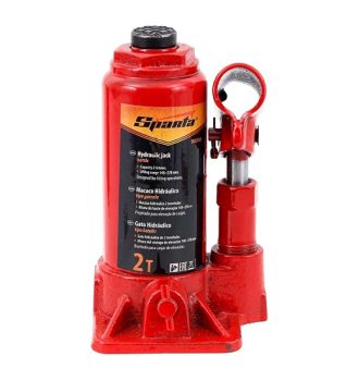Sparta Macaco Hidráulico Tipo Garrafa De 2 Toneladas Com Elevação De 148-278 Mm
