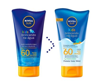 Protetor Solar NIVEA SUN Kids Swin & Play FPS60 150ml, Nivea