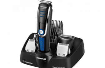 Aparador de Pelos Mondial Super Groom 10 em 1 – 1 Velocidade com Acessórios