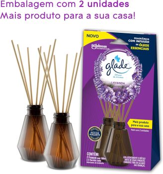 Glade Aromatizador de Ambiente Difusor Lavanda 100ml com 2 unidades