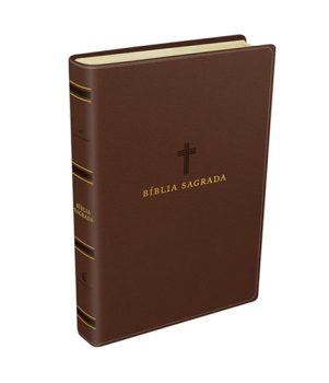 Bíblia Sagrada Acf, Couro Soft, Marrom, Letra Grande, Leitura Perfeita
