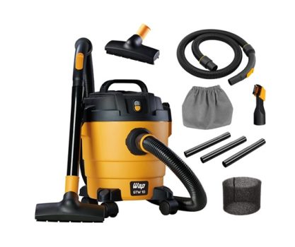 Aspirador de Pó e Líquidos WAP GTW 10 Filtro Lavável 1400W 220 Volts – Capacidade de 10 litros e Mangueira de 1,5 metros