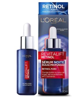 Sérum Facial Antirrugas L’Oréal Paris Revitalift Retinol Noturno, 30ml