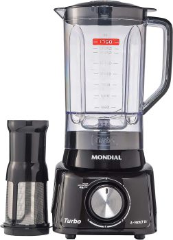 Liquidificador Turbo Full, Mondial, Preto, 900W, 110V – L-900 FB