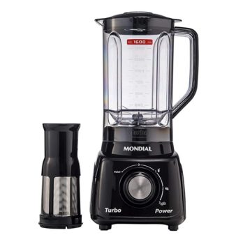 Liquidificador Turbo Power, Mondial, Preto, 550W, 110V – L-99 FB