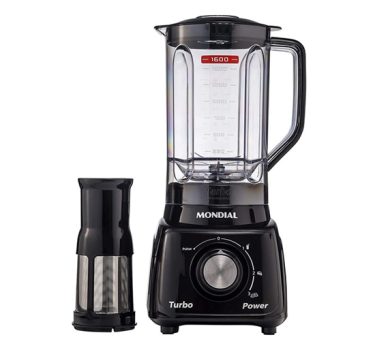Liquidificador Turbo Power, Mondial, Preto, 550W, 220V – L-99 FB