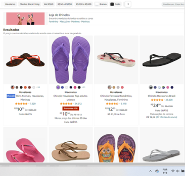 SELEÇÃO DE CHINELOS