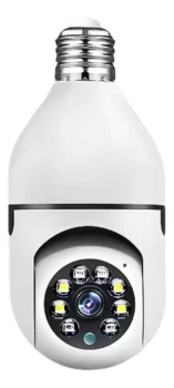 Camera Wifi Lampada Segurança 360 Ip Full Hd Visão Noturna