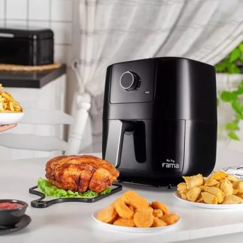 Fritadeira Air Fryer Ffr27p 3l Timer 1300w Preta Fama 220v