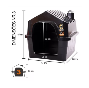 Casa Casinha Cachorro Plastico Numero 3