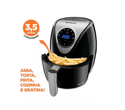 Fritadeira Elétrica Family Inox Digital Af-30 Mondial 110v