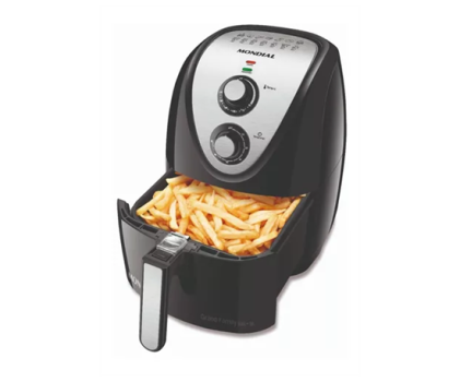 Fritadeira sem óleo Mondial Cozinha AFN-50 5L preta e inox 127V