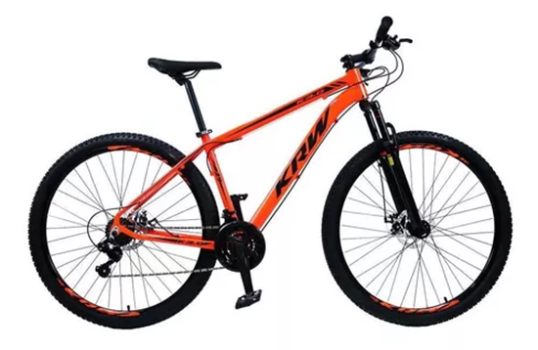 Bicicleta Aro 29 Krw Alumínio 24 Vel Freio A Disco X42