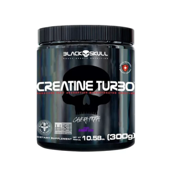 Suplemento em pó Black Skull Creatine Turbo creatina Creatine Turbo sabor uva em pote de 300g