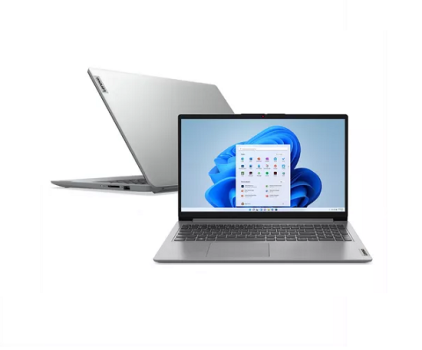 Notebook Lenovo Ideapad 1 Celeron 4gb 128gb Ssd 15,6 W11 Cor Cinza
