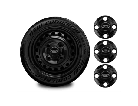 Jogo Calotinhas Centrais Ford Ka Fiesta Aro 13 14 15 4×108