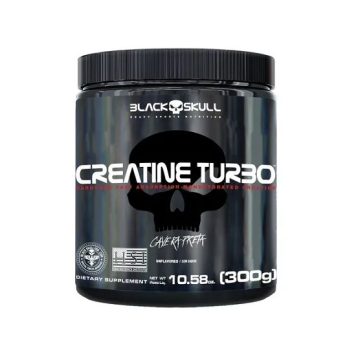 Suplemento em pó Black Skull Creatine Turbo creatina em pote de 300g