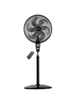 Ventilador de coluna Mallory Air Timer TS + preto com 6 pás cor grafite de polipropileno, 40 cm de diâmetro 220 V