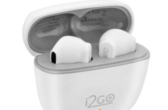 Fone de Ouvido Bluetooth Sem Fio TWS Air Sound Go 2.0 i2GO com Estojo De Carregamento