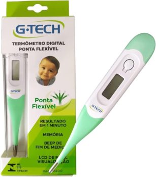 G-Tech Termômetro Digital de Ponta Flexível – Alimentado por pilha/bateria