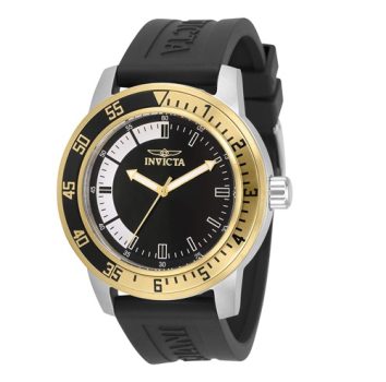 Invicta Relógio masculino especial de aço inoxidável, Preto, Relógio de quartzo