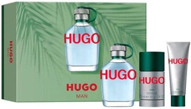 KIT HUGO MAN EDT 125ML+ SHOWER GEL 50ML+DEODORANT 75ML